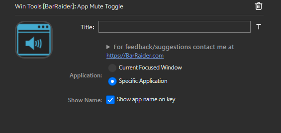 App Mute Toggle